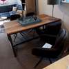 Tower Living Recycled Teak eettafel - 160x90 - Zijaanzicht links