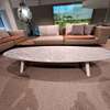 Italiaans Design Ovaal tuintafel - 205x70 - Vooraanzicht