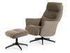 Feelings Barna relaxfauteuil met poef - Achter aanzicht