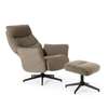Feelings Barna relaxfauteuil met poef - Vooraanzicht