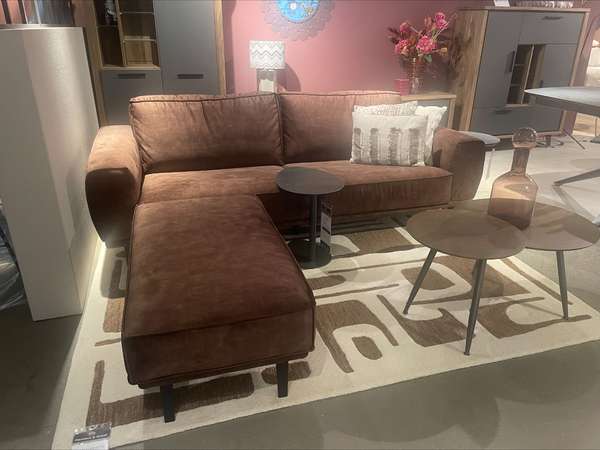 Henders & Hazel Bilbo 3-zitsbank met Espresso poef - Materiaal