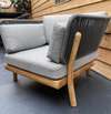 Traditional Teak Marcella fauteuil - Vooraanzicht