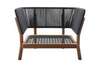 Traditional Teak Marcella fauteuil - Achter aanzicht