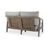 Castle Line Teak Grey tuinbank - Achter aanzicht