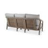 Castle Line Teak Grey tuinbank - Achter aanzicht