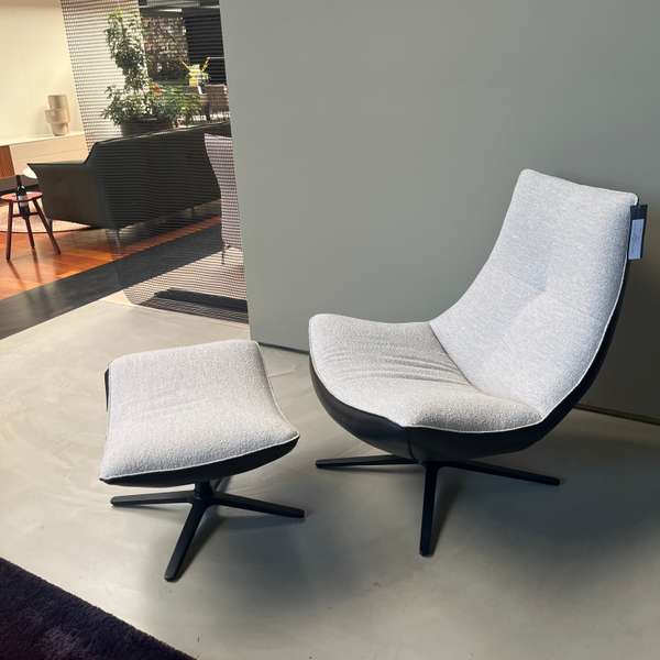 HE Design Criss fauteuil met poef