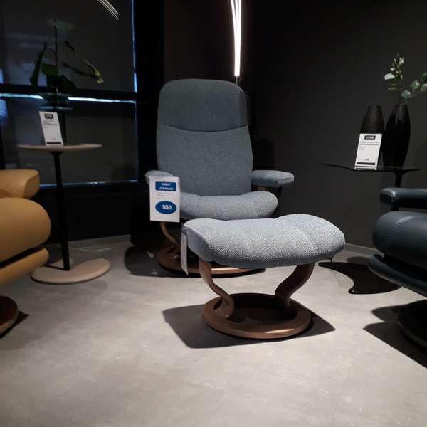 Stressless Consul relaxfauteuil met poef - Showroom