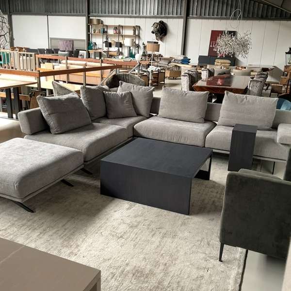 Olta Elixir hoekbank met poef - Showroom