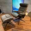 Stressless Toyko relaxfauteuil met poef - Achter aanzicht