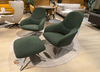 Leolux Lanah fauteuil (set van 2) met poef - Materiaal