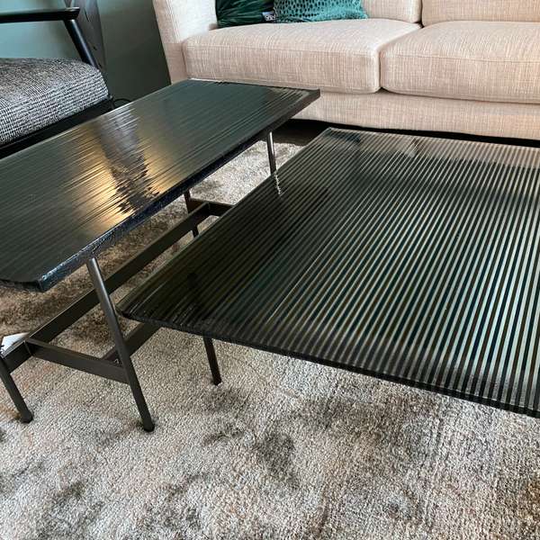 Fiam Waves salontafel (set van 2) - Vooraanzicht