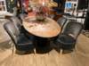 Passe Partout Moon eetkamerstoel (set van 6) met eettafel - 280x120 - Boven aanzicht