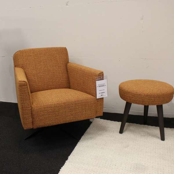 Jamé Zitmeubelen Jesse fauteuil met hocker - Materiaal