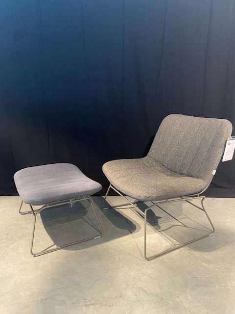 bert plantagie Draat fauteuil met poef - Materiaal