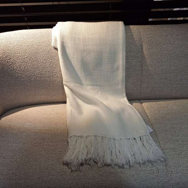 HNL Living plaid danic white kussens - Materiaal