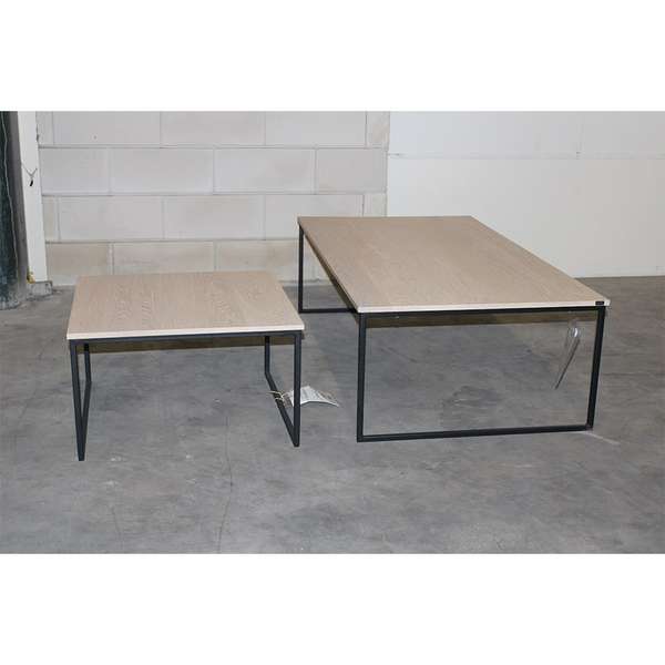 BKS Meubelen Steel salontafel (set van 2) - Materiaal
