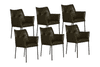 Bree's New World Quattro en set van 6 stuks eetkamerstoel - Materiaal
