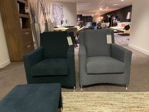Evidence Paian fauteuil (set van 2) met poef - Materiaal