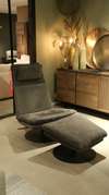 In.House Erik relaxfauteuil met hocker - Materiaal