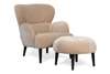SITS Ross fauteuil met poef - Materiaal