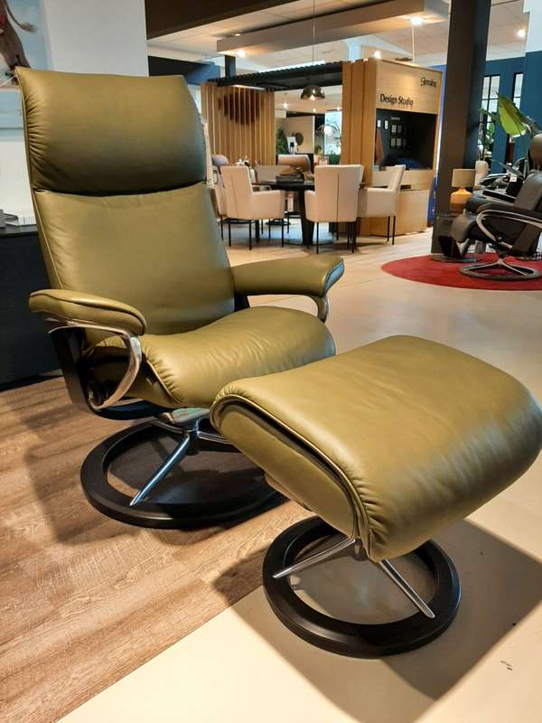 Stressless Aura Signature relaxfauteuil met voetenbank - Materiaal