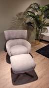 Montis & George fauteuil met poef - Materiaal