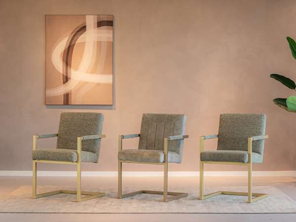 RT Design Rea eetkamerstoel (set van 3) - Materiaal