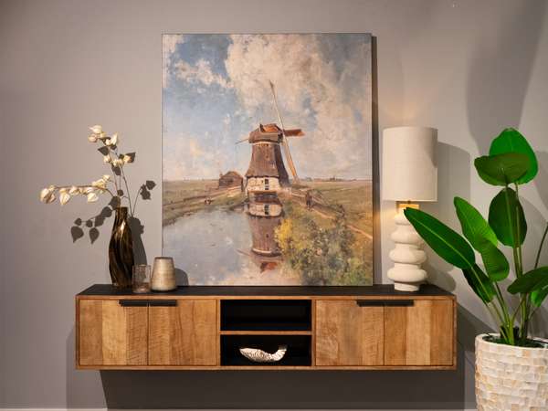 RT Design Windmill on a Waterway wanddecoratie - Materiaal