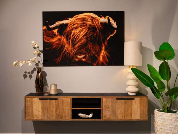 RT Design Bull In The Wind wanddecoratie - Materiaal
