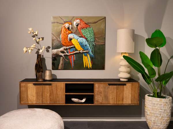 RT Design Parrots wanddecoratie - Materiaal