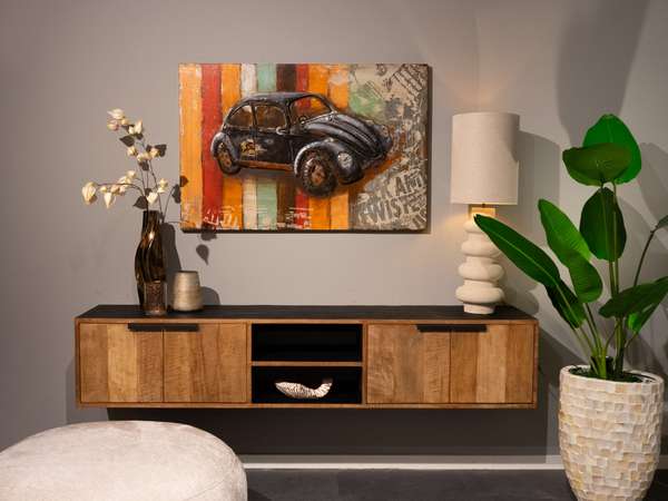 RT Design 3D Metal Art - Beatle wanddecoratie - Materiaal