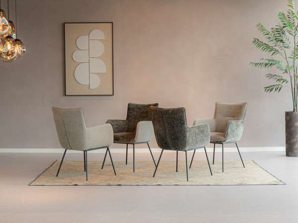 RT Design Leah eetkamerstoel (set van 4) - Materiaal