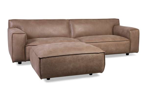 DMO Collection Whisper 4-zitsbank met poef