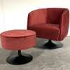 Cartel Living Jazz draaifauteuil met poef - Materiaal