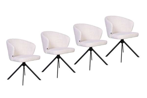 DMO Collection Twist eetkamerstoel (set van 4) - Materiaal