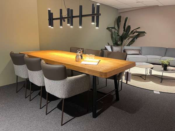 bert plantagie Mount eettafel - 240x100 met Lilac eetkamerstoel (set van 6) - Materiaal