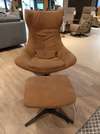 Comfort & More Phylicia relaxfauteuil met poef - Vooraanzicht