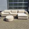 4x6sofa X2 hoekbank met poef - Showroom