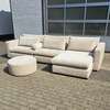 4x6sofa X2 hoekbank met poef - Zijaanzicht rechts