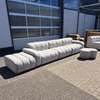 4x6sofa X4 modulaire 5-zitsbank met poef - Vooraanzicht