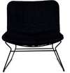 bert plantagie Draat fauteuil met poef - Materiaal
