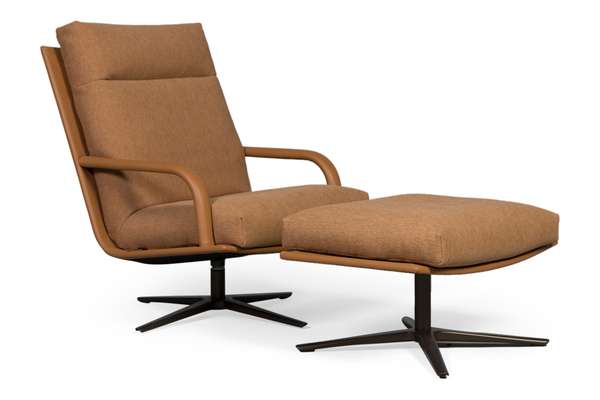 Leolux Kudo fauteuil met poef - Materiaal