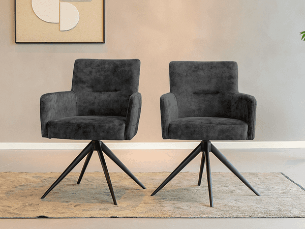 RT Design Lamezi eetkamerstoel (set van 2)  - Materiaal