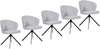 DMO Collection Twist eetkamerstoel (set van 5) - Materiaal