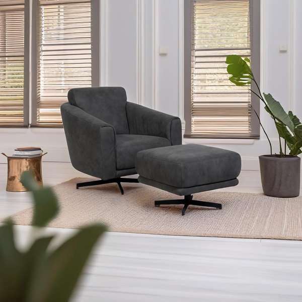 Willi Schillig 14950 fauteuil met poef - Materiaal