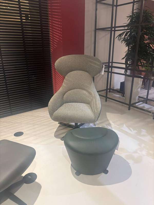 bert plantagie Avia fauteuil met poef - Materiaal