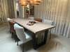 Dyyk Cartel Living eettafel - 230x90 met Blake eetkamerstoel (set van 6) - Materiaal