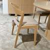 Skovby Eiken eettafel - Ø123 uitschuifbaar met eetkamerstoel (set van 4) - Materiaal