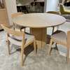 Skovby Eiken eettafel - Ø123 uitschuifbaar met eetkamerstoel (set van 4) - Materiaal