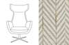 Versmissen Studio C fauteuil - Boven aanzicht